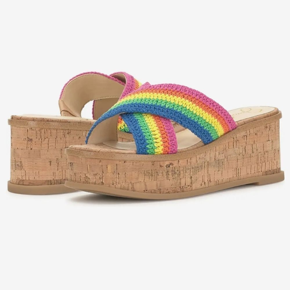 BRAND NEW JESSICA SIMPSON ELIZA CROCHET PLATFORM SANDAL S2
